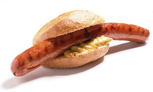 Bratwurst Rot mit Weck