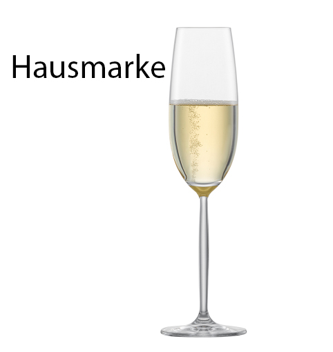 Sekt Hausmarke Glas oder Flasche